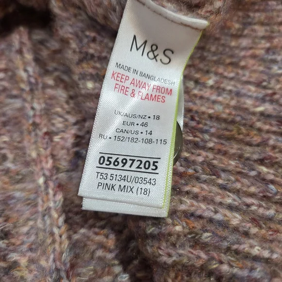 Per Una Cowl Neck Sweater - Lavender Blend Size 18 NWT. - Picture 11 of 16